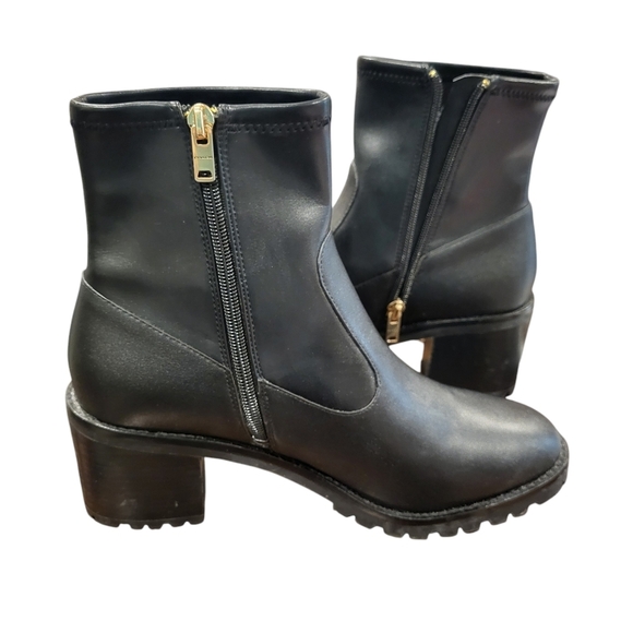 Coach Women's Joy Leather Boots Chunky Heel Size 9.5B - Picture 2 of 9